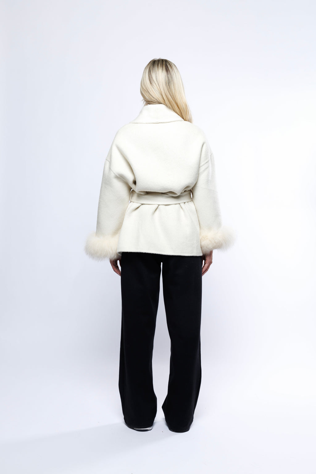 The Megeve Wool Coat - White