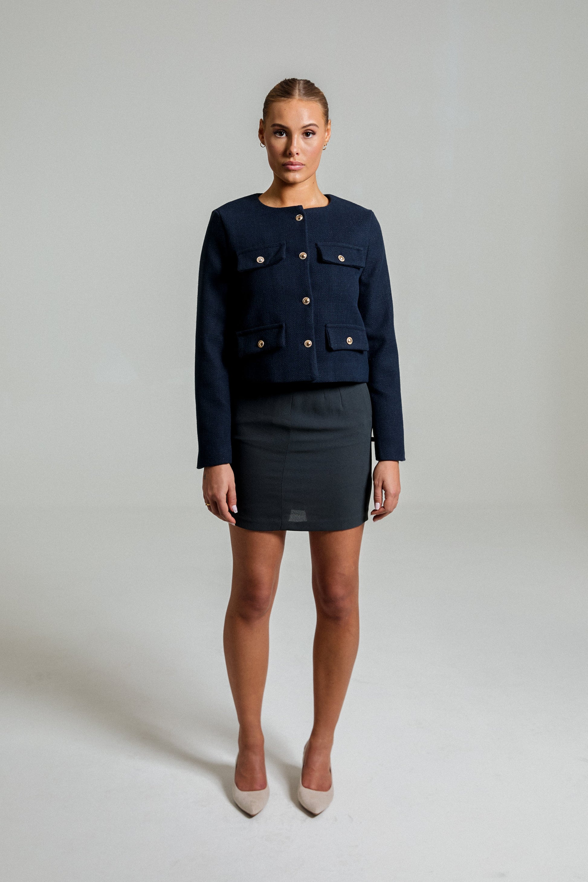 Naked Blazer - Midnight Blue