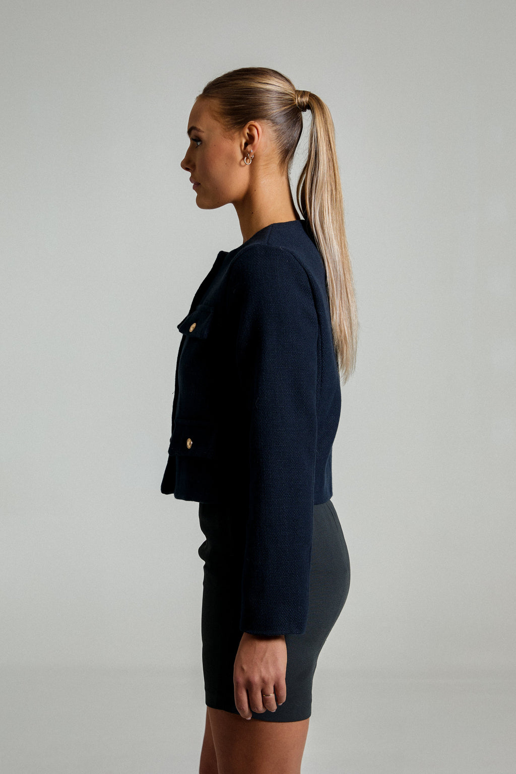 Naked Blazer - Midnight Blue