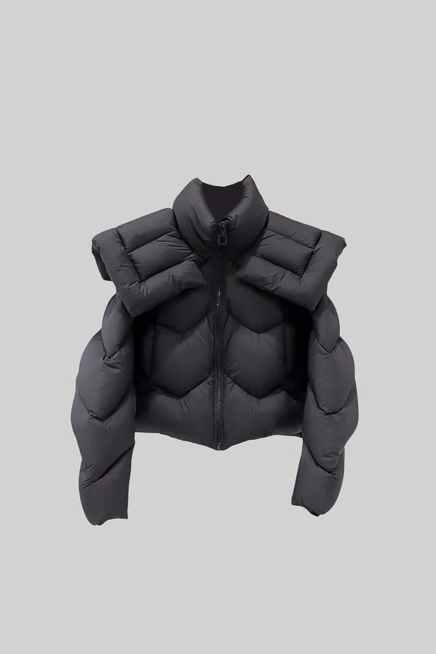 Peyton - Puffer Jacket With Oversized Shoulder Pads