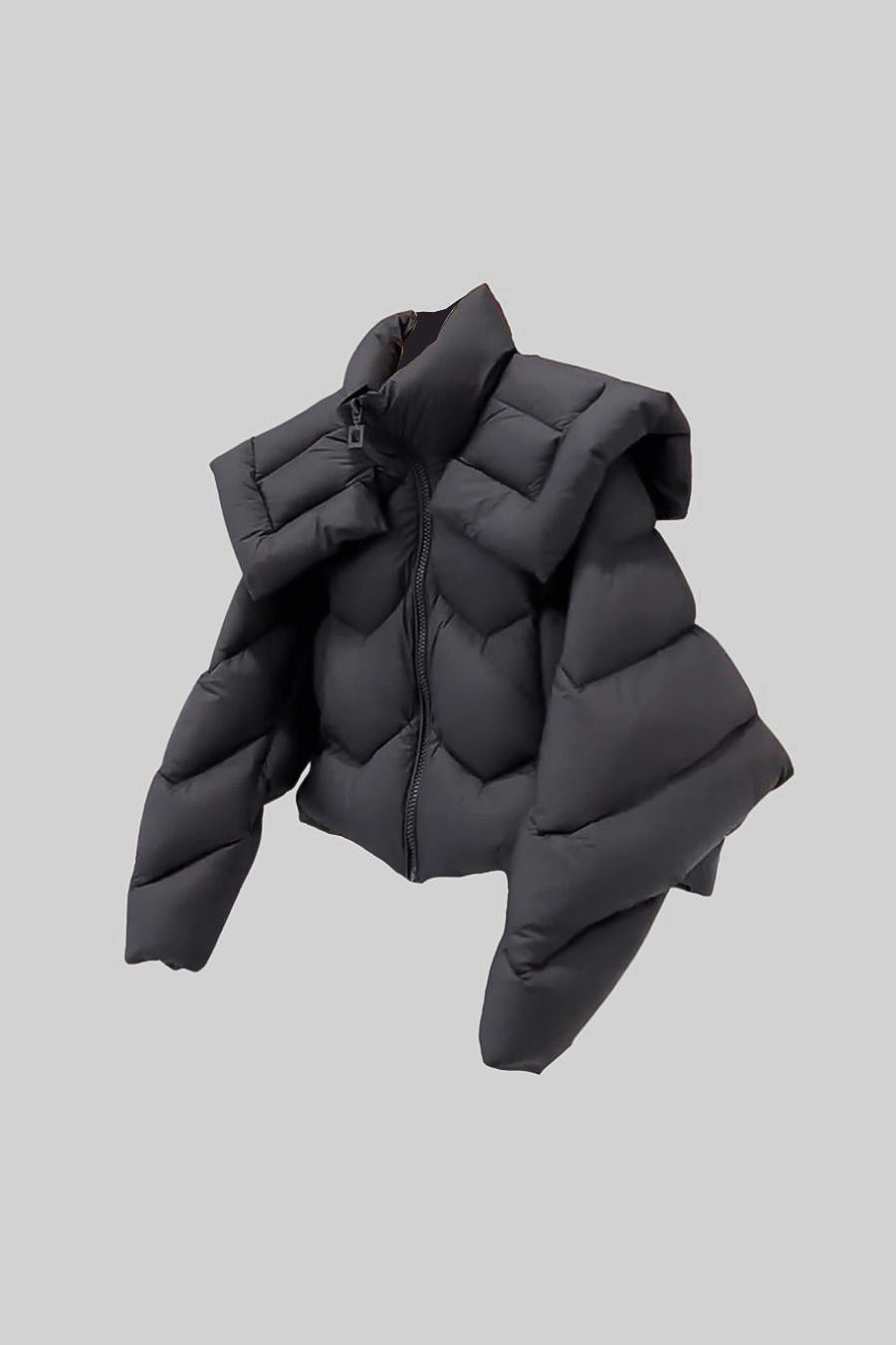 Peyton - Puffer Jacket With Oversized Shoulder Pads