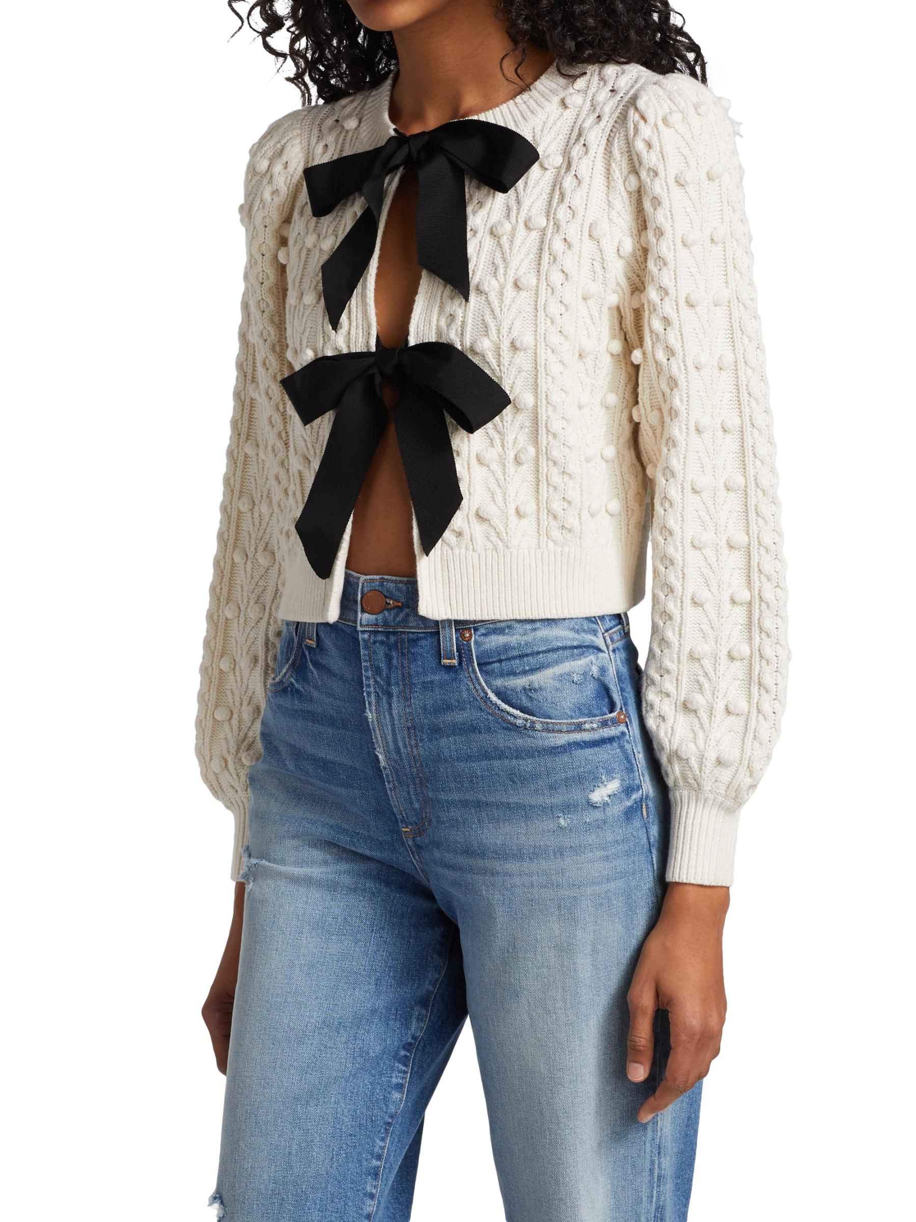 Alanna - Kitty Puff-Sleeve Cardigan