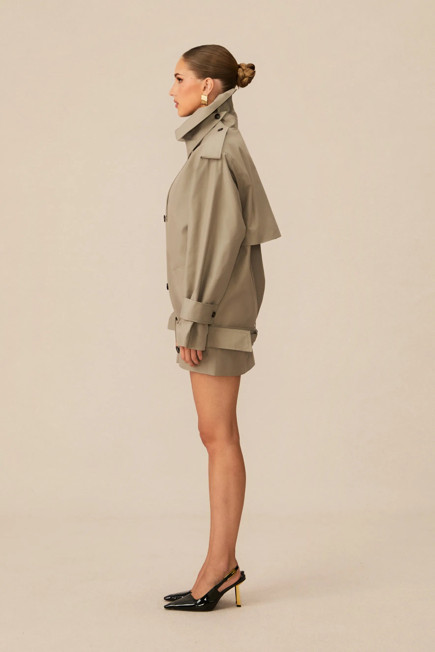 Frida - Double Breasted Belted Trench Jacket