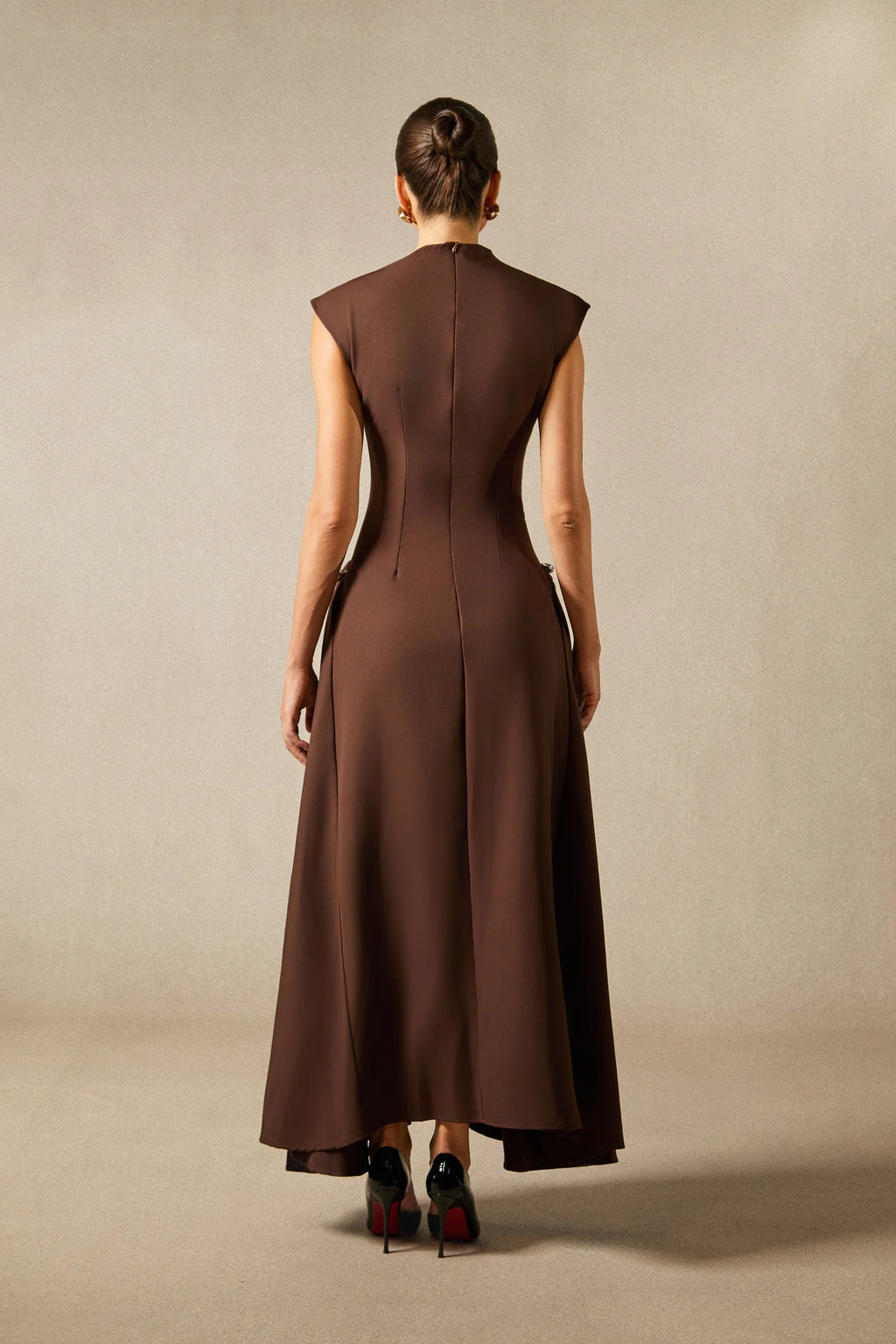 Julianna - Brown Maxi Dress