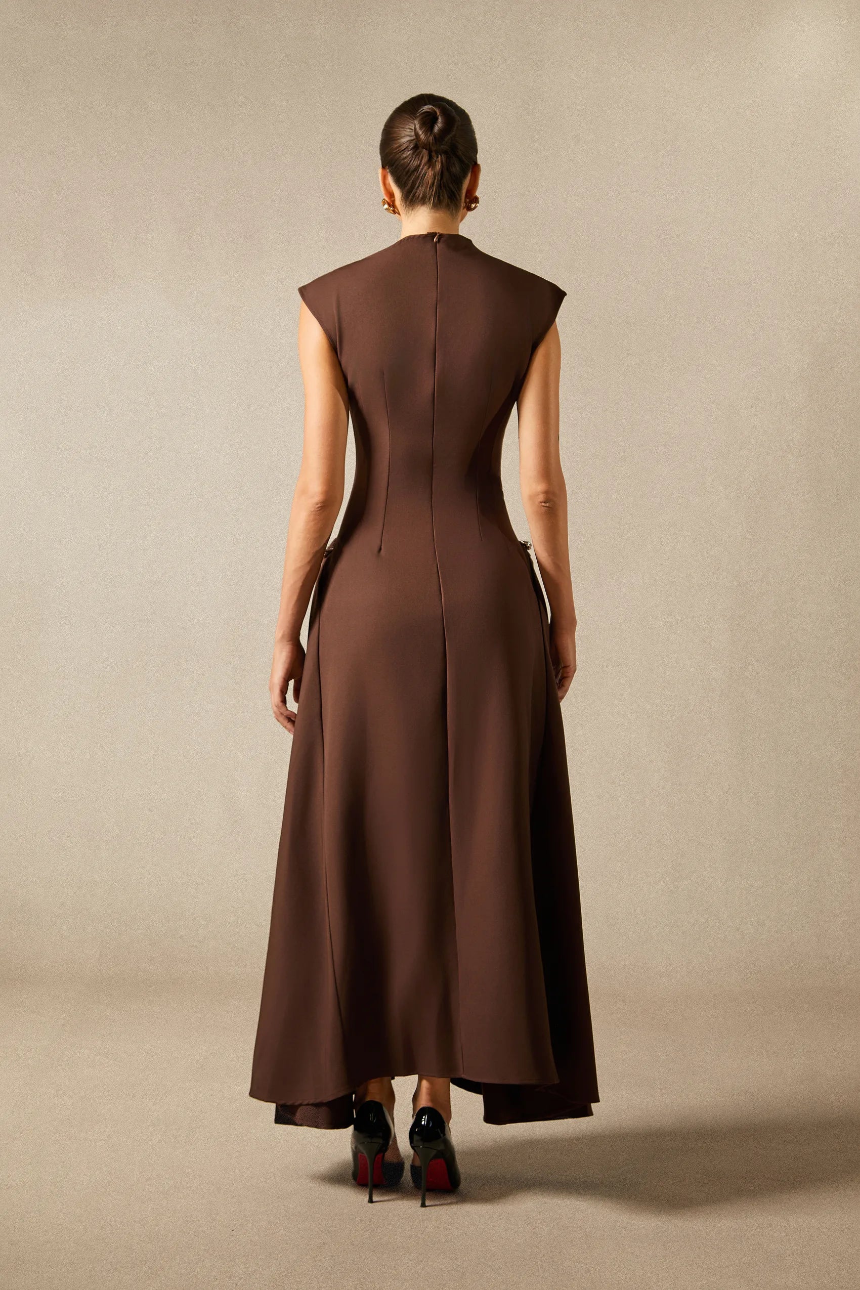Julianna - Brown Maxi Dress
