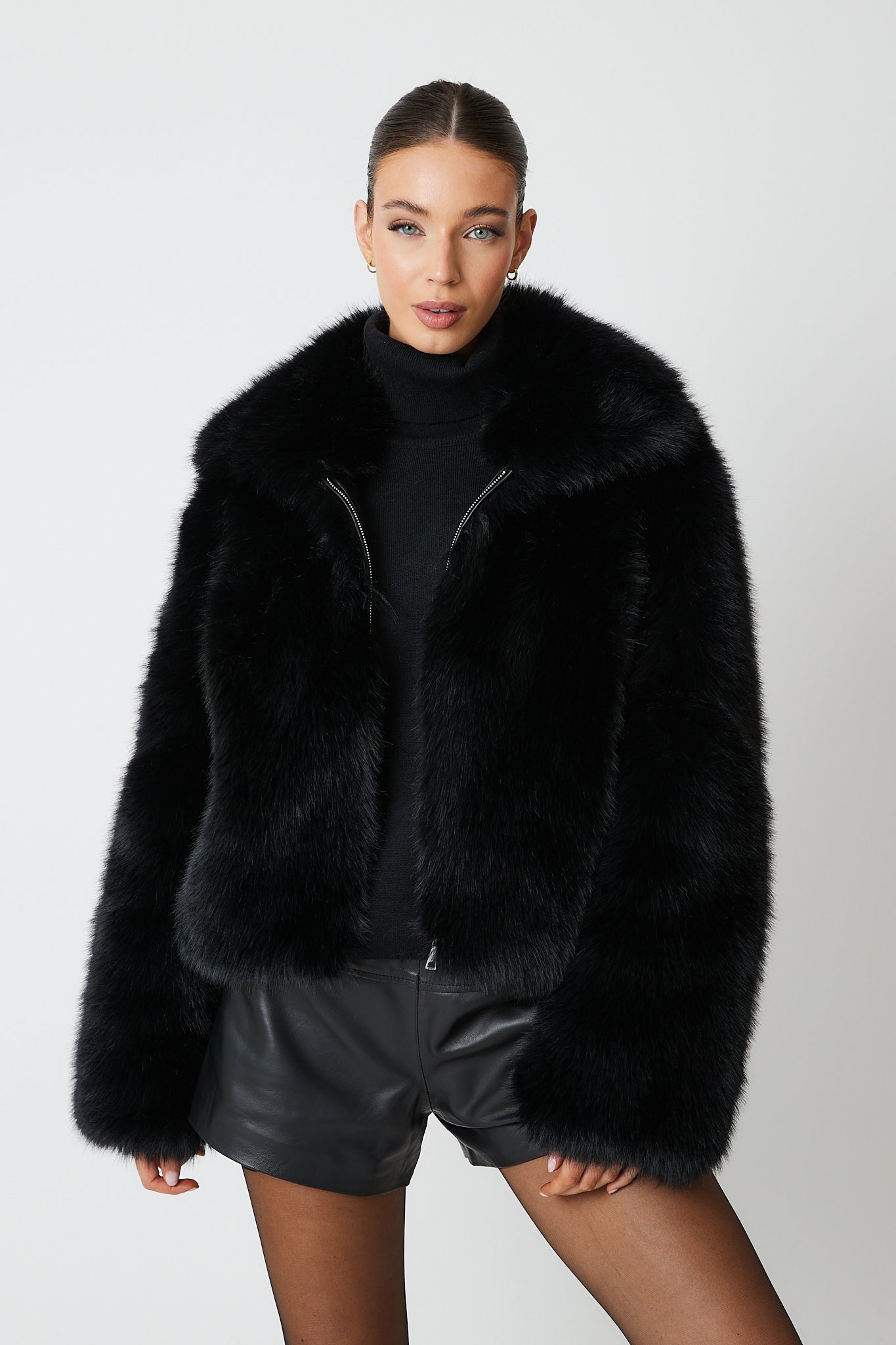 Angeline Premium Faux Fur Bomber