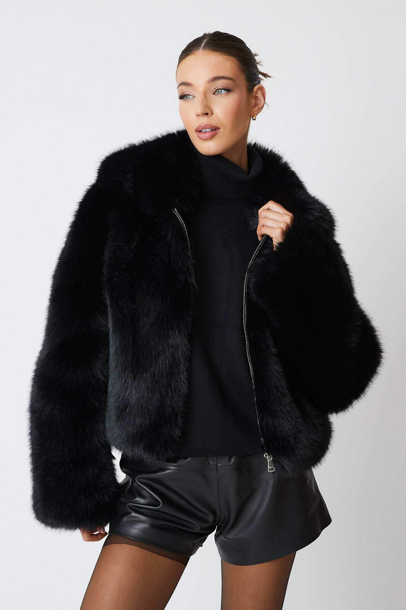 Angeline Premium Faux Fur Bomber