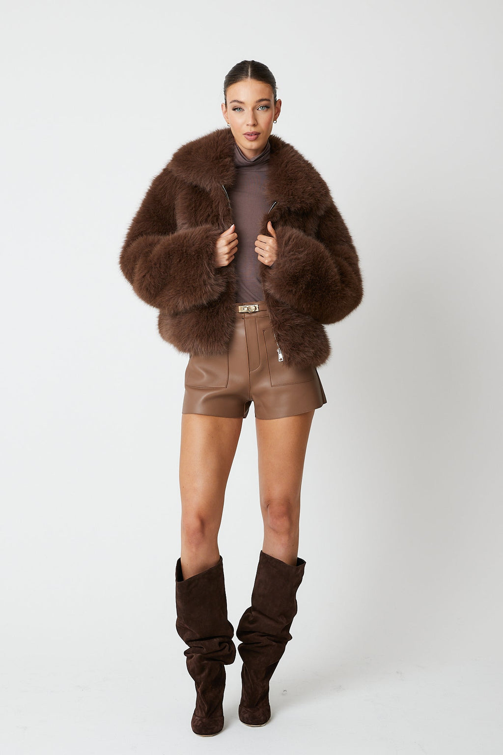 Angeline Premium Faux Fur Bomber