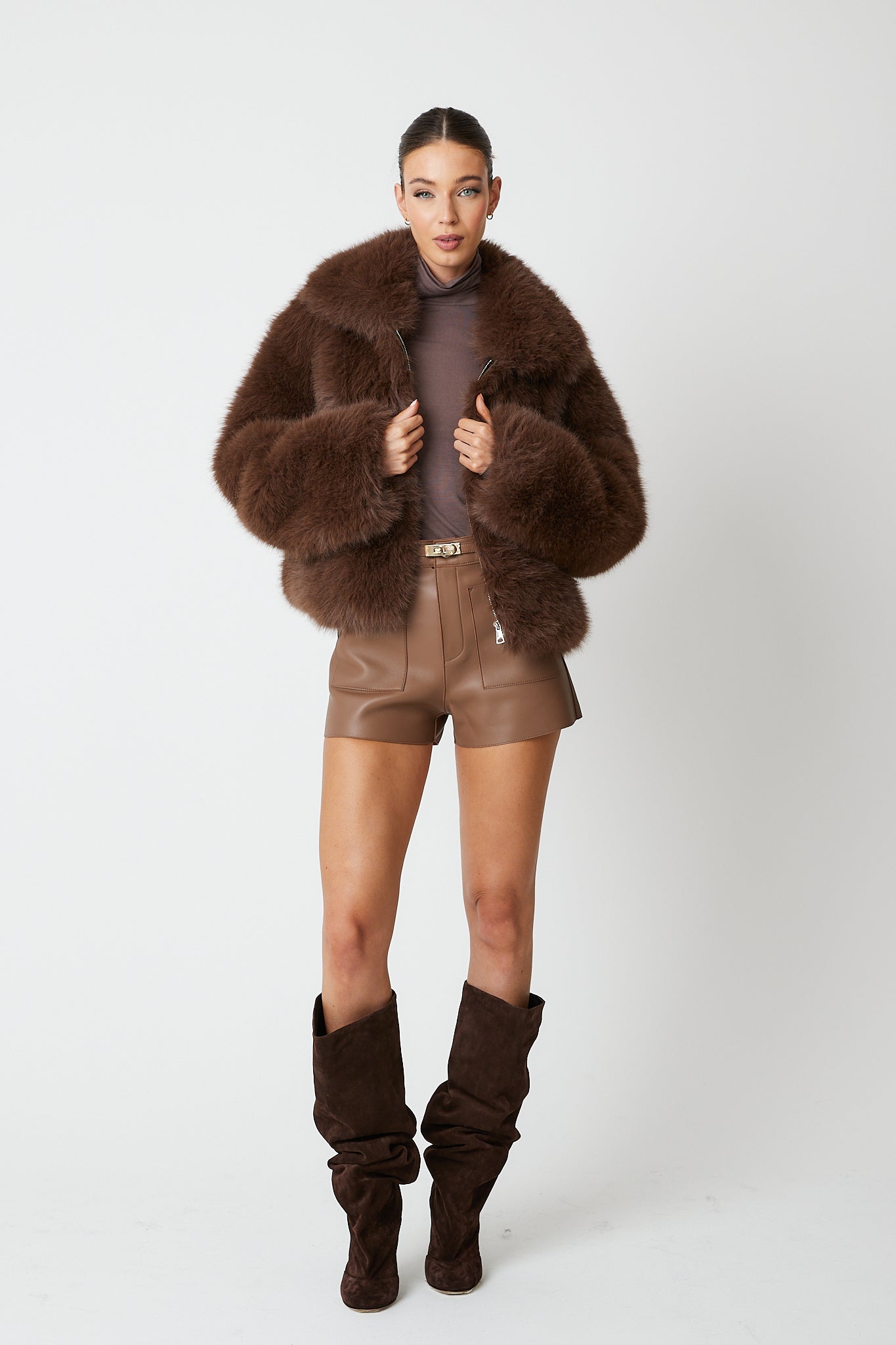 Angeline Premium Faux Fur Bomber