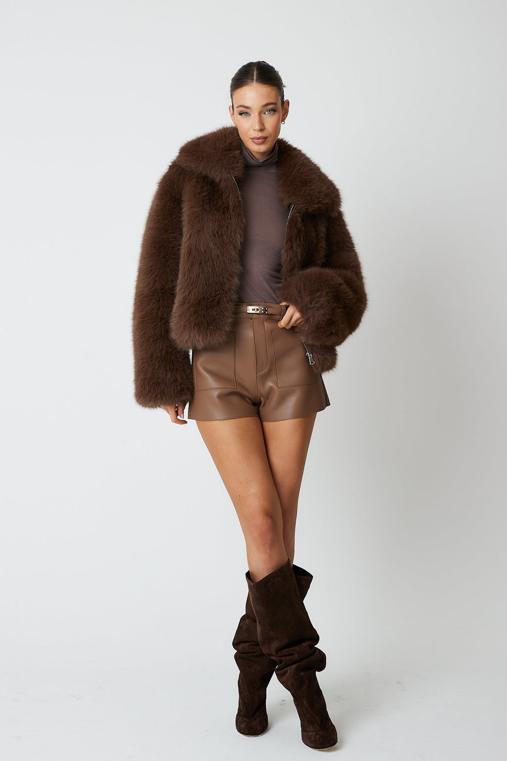 Angeline Premium Faux Fur Bomber