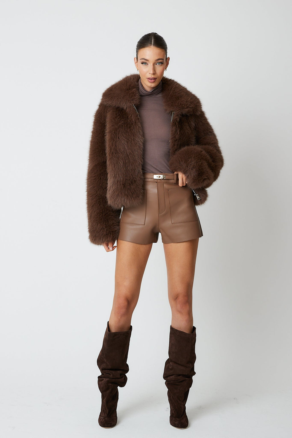 Angeline Premium Faux Fur Bomber