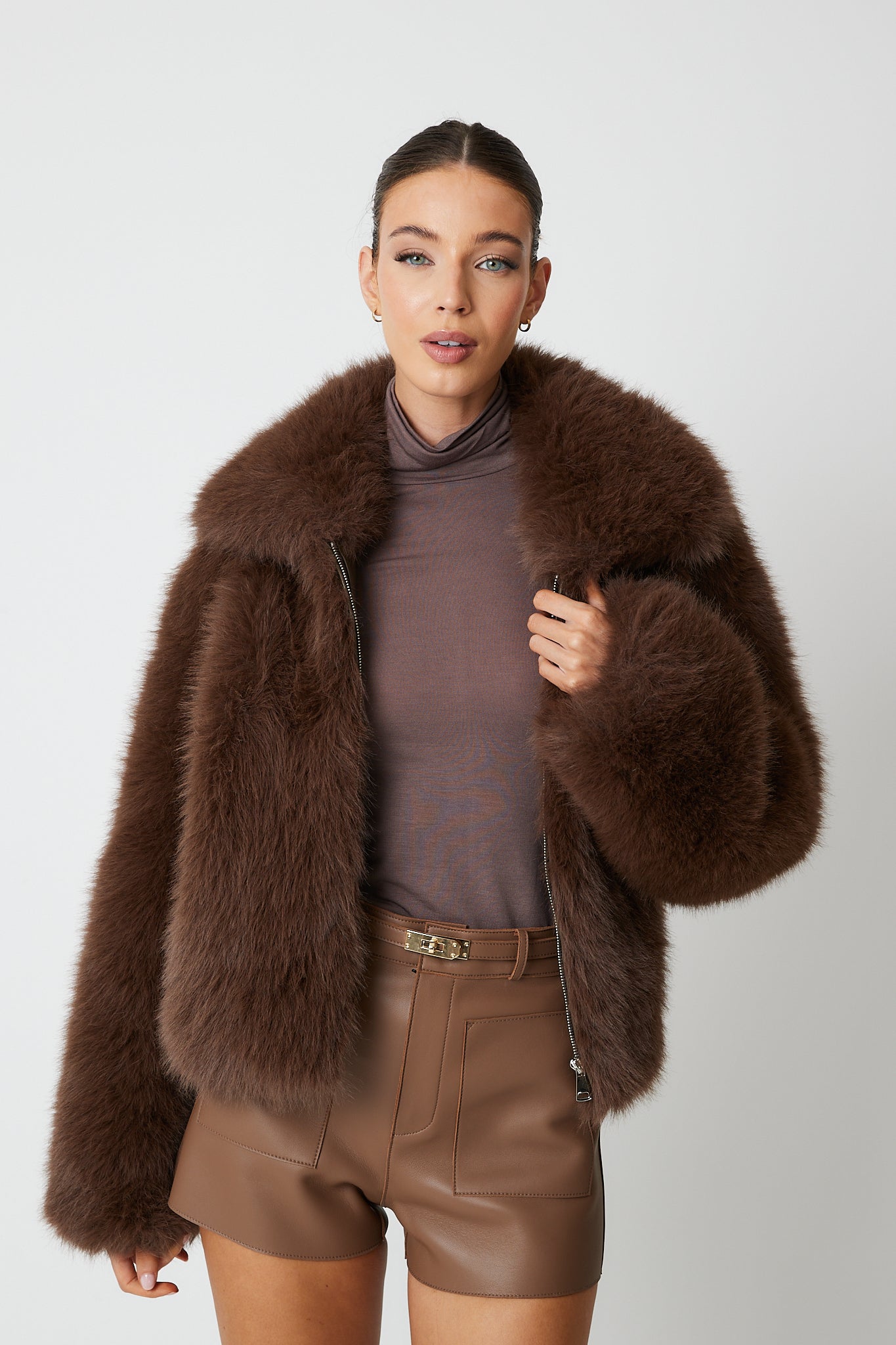 Angeline Premium Faux Fur Bomber