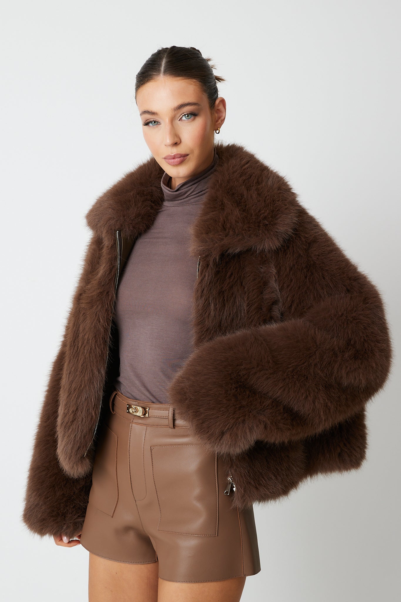 Angeline Premium Faux Fur Bomber