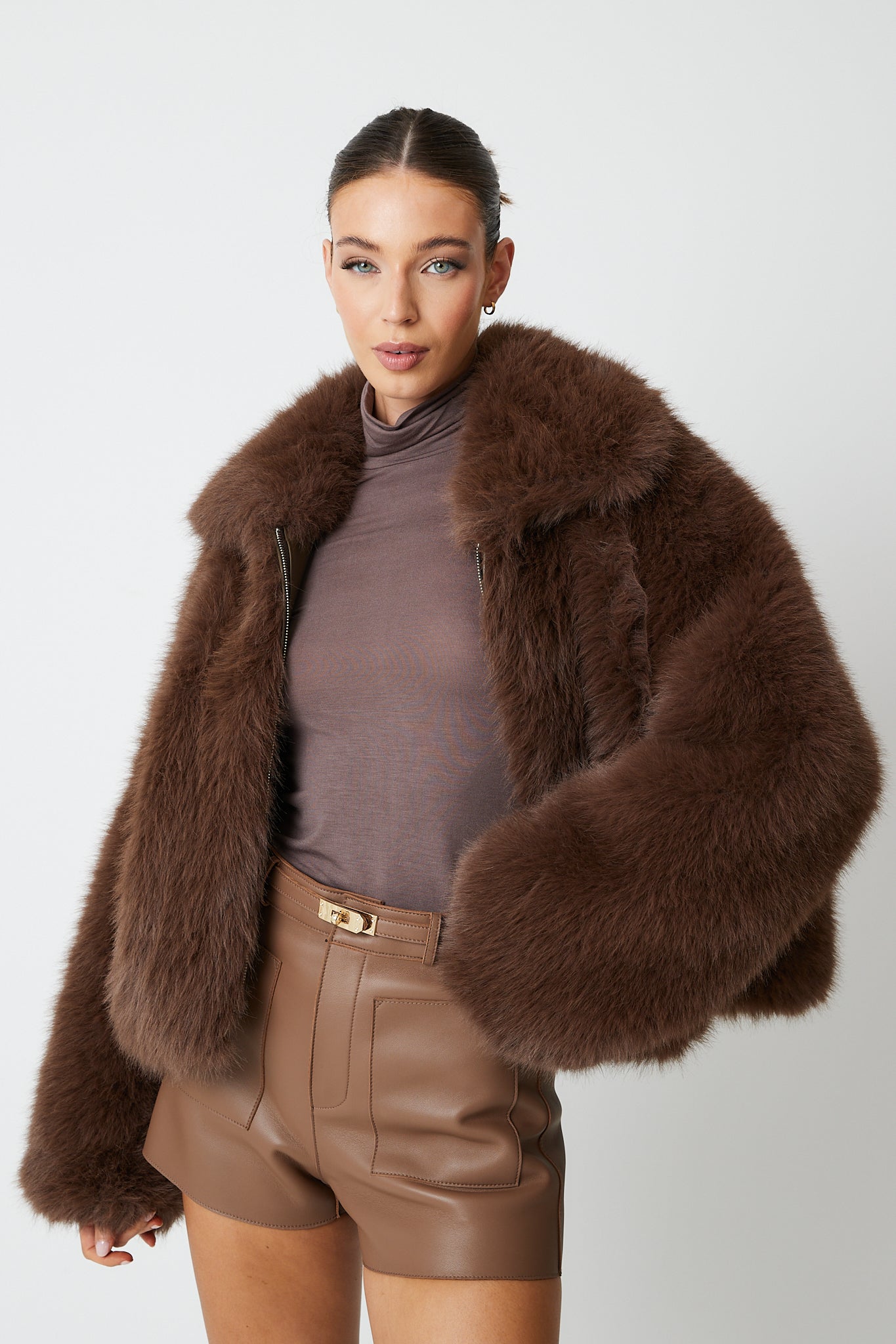 Angeline Premium Faux Fur Bomber