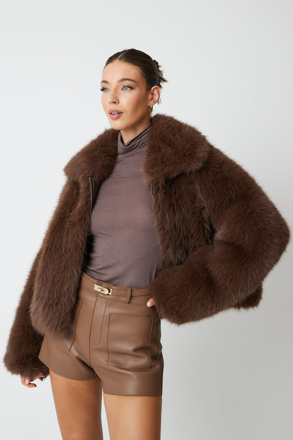 Angeline Premium Faux Fur Bomber