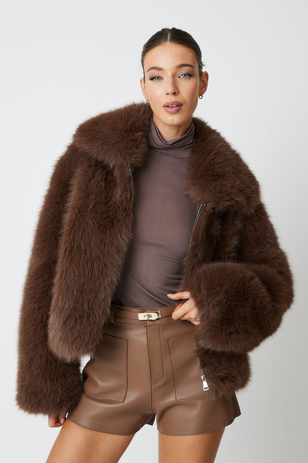 Angeline Premium Faux Fur Bomber