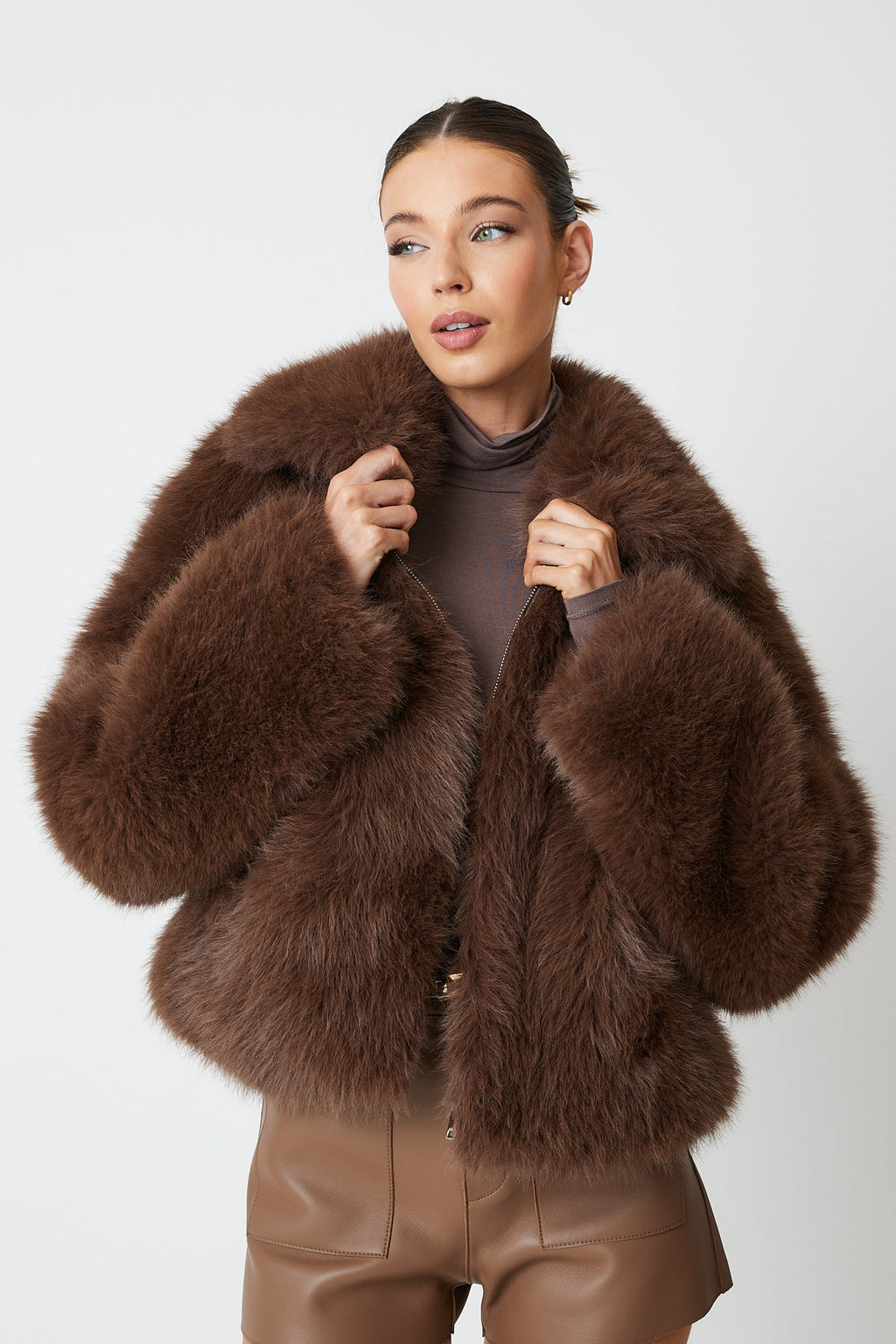 Angeline Premium Faux Fur Bomber