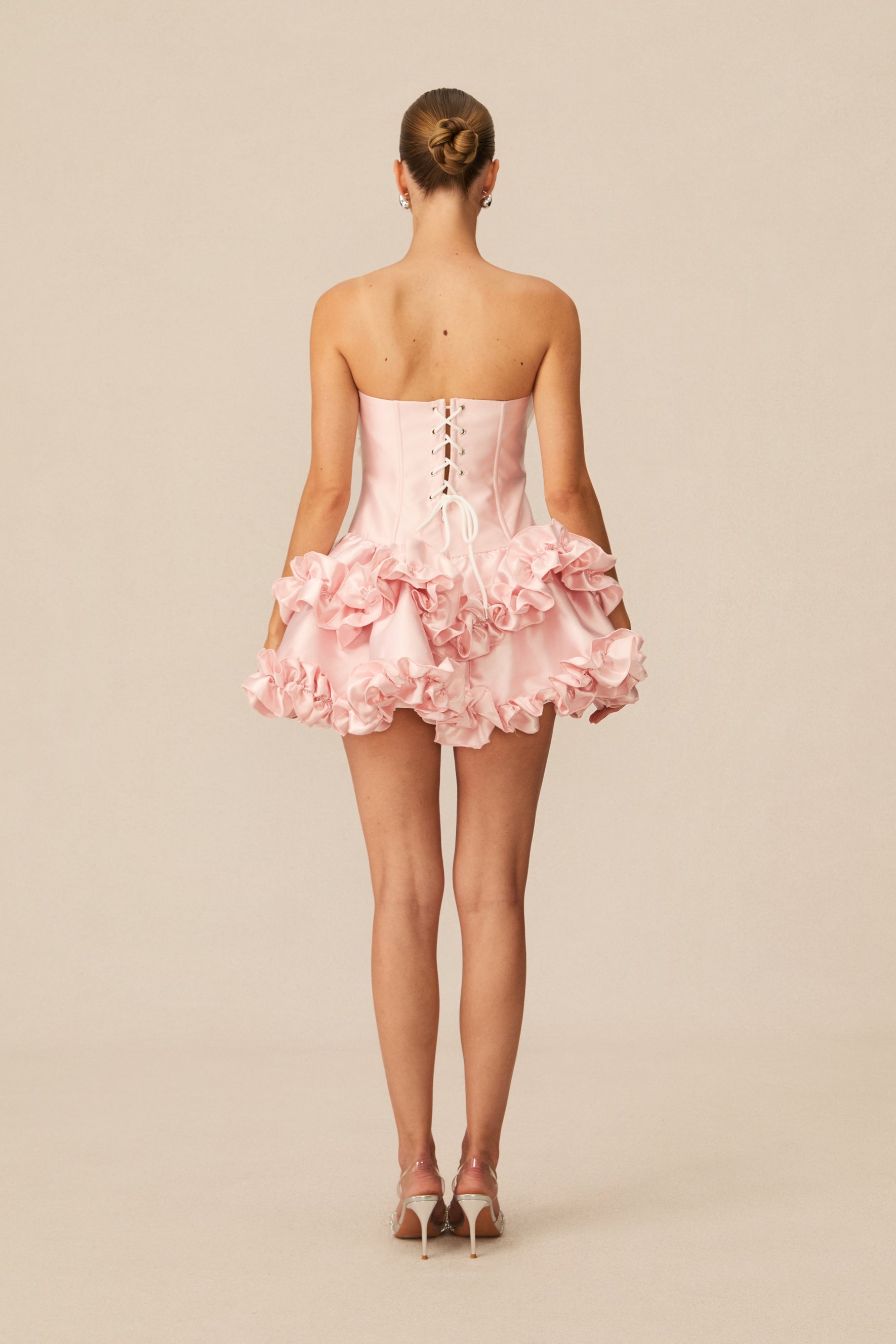 The So Sweet Pink Pleated Corset Mini Dress