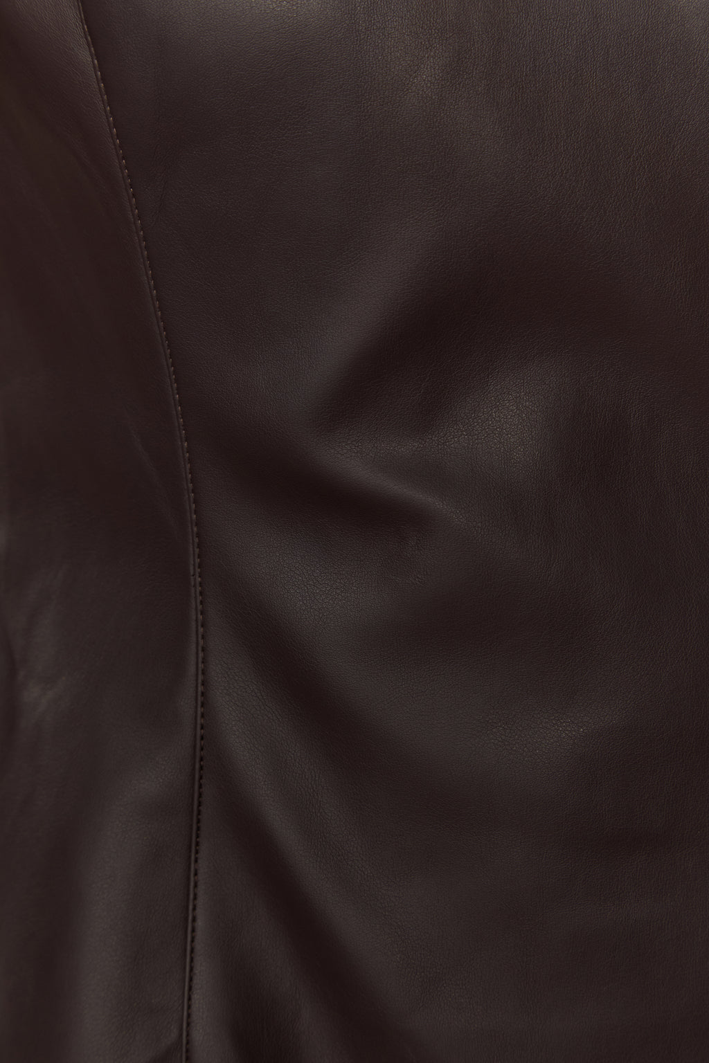 Iconic Experience Brown Faux Leather Blazer Mini Dress