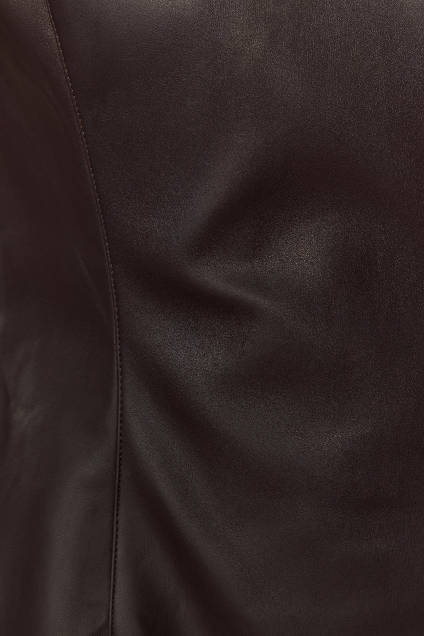 Iconic Experience Brown Faux Leather Blazer Mini Dress