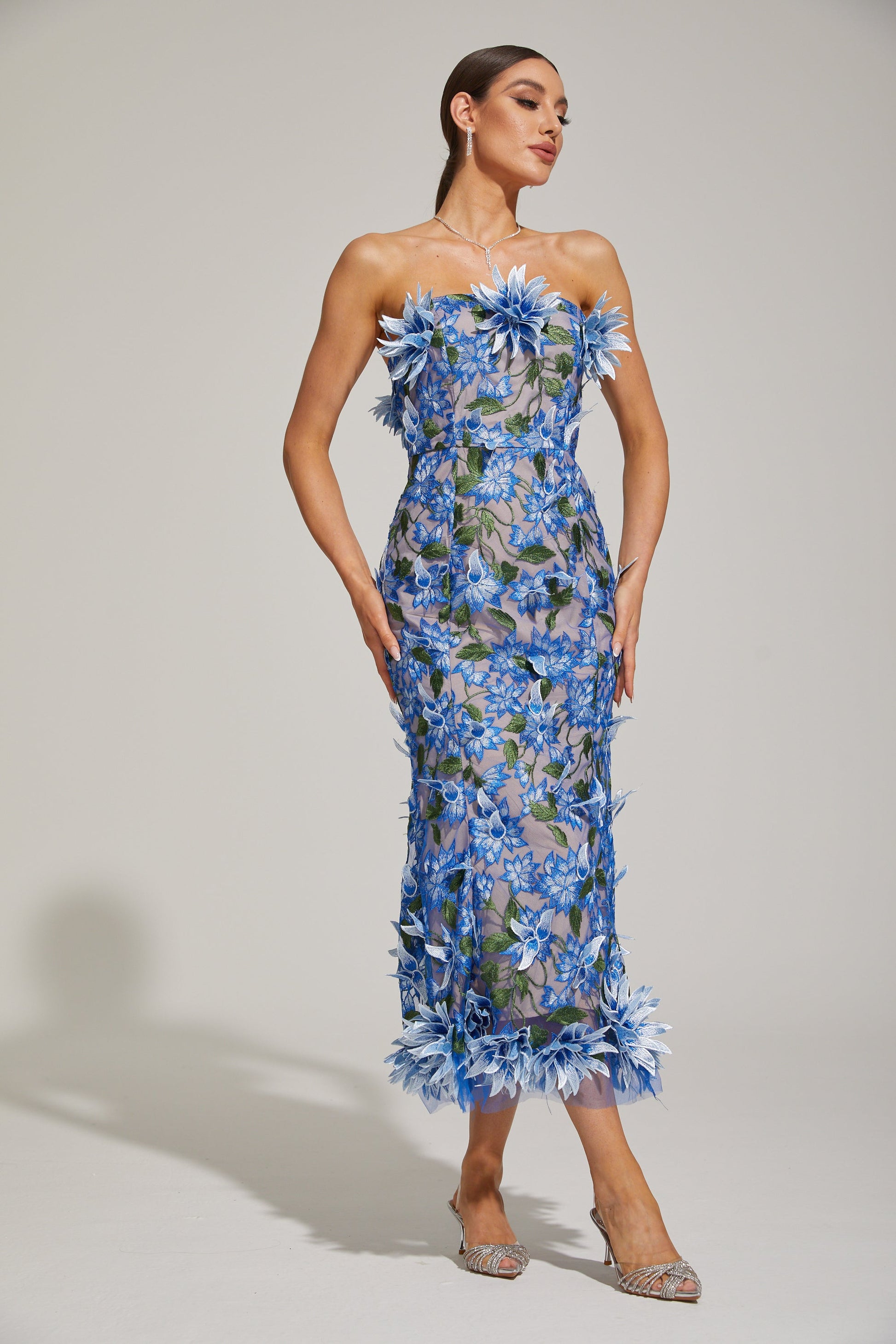 Calista - Floral Midi Dress