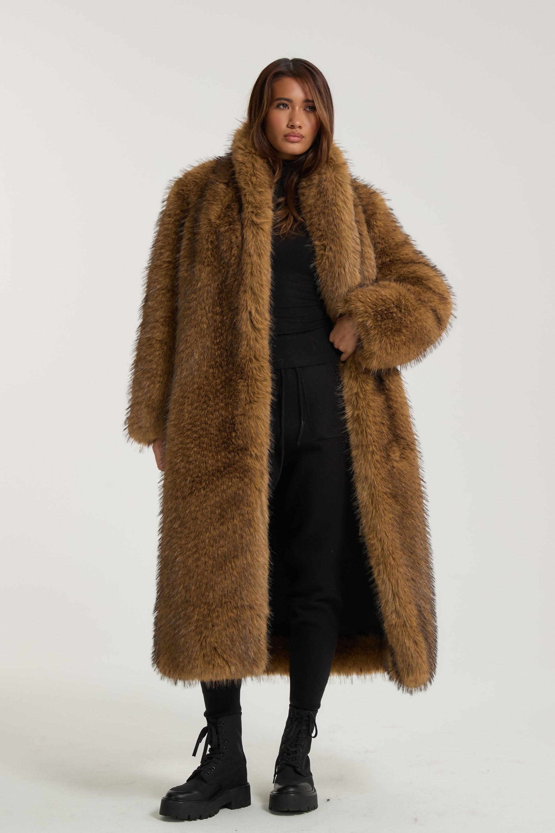 Ayana Premium Long Faux Fur Coat