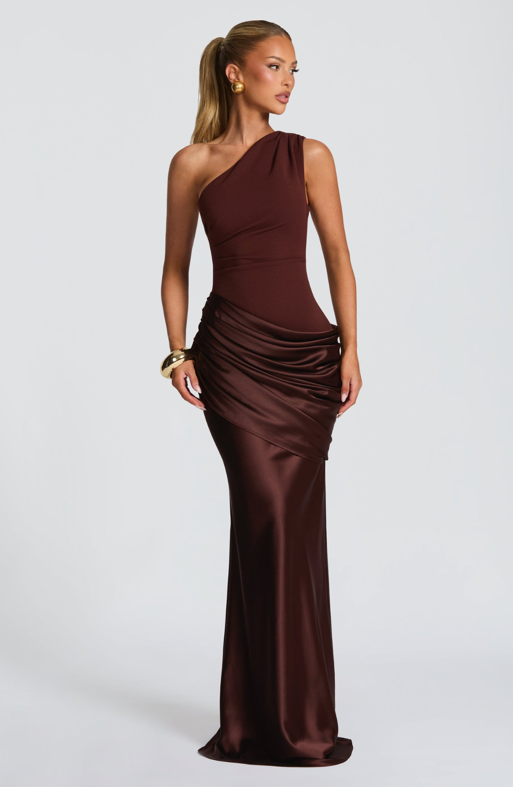 The Paulette One-Shoulder Maxi Dress