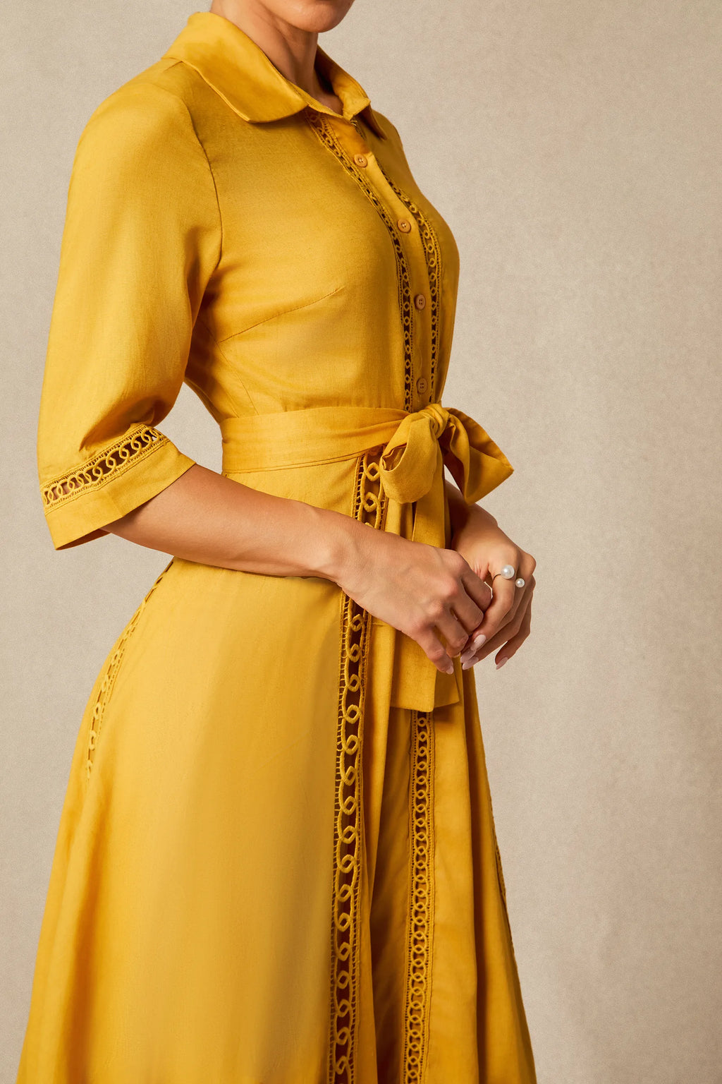 Angelina - Lace Embroidered Maxi Dress