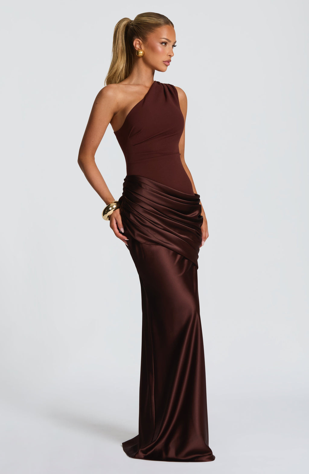 The Paulette One-Shoulder Maxi Dress