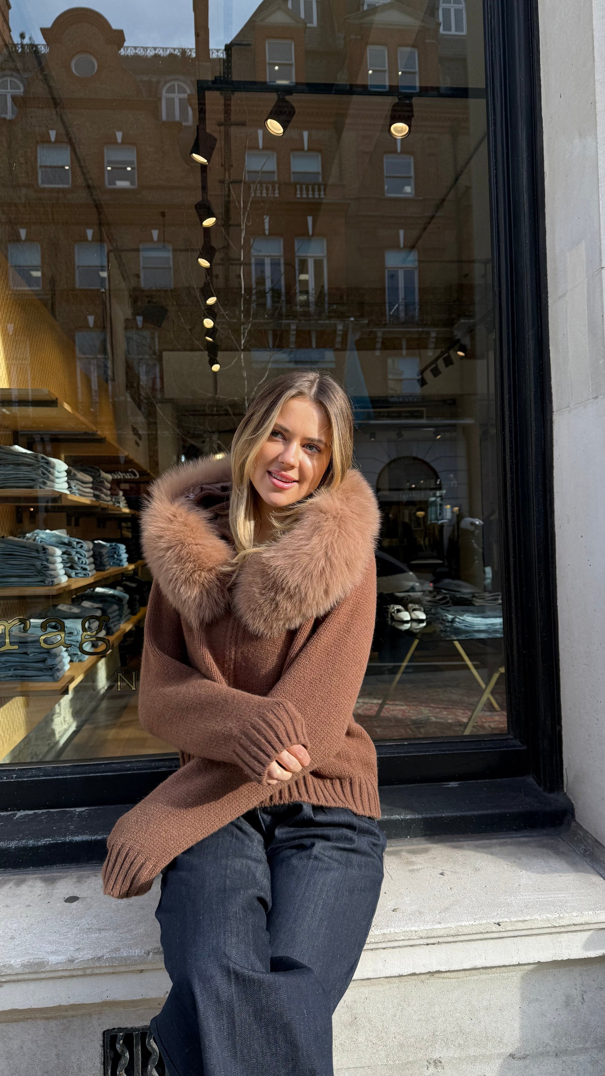 The d'Ampezzo Cardigan - Brown