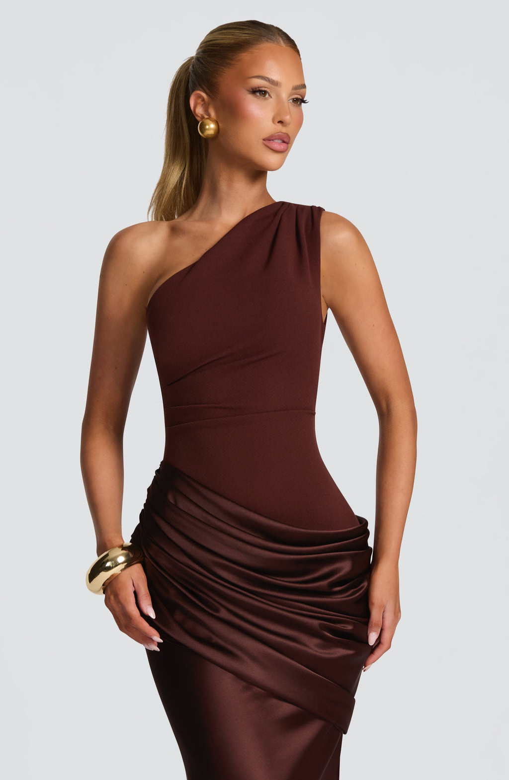 The Paulette One-Shoulder Maxi Dress
