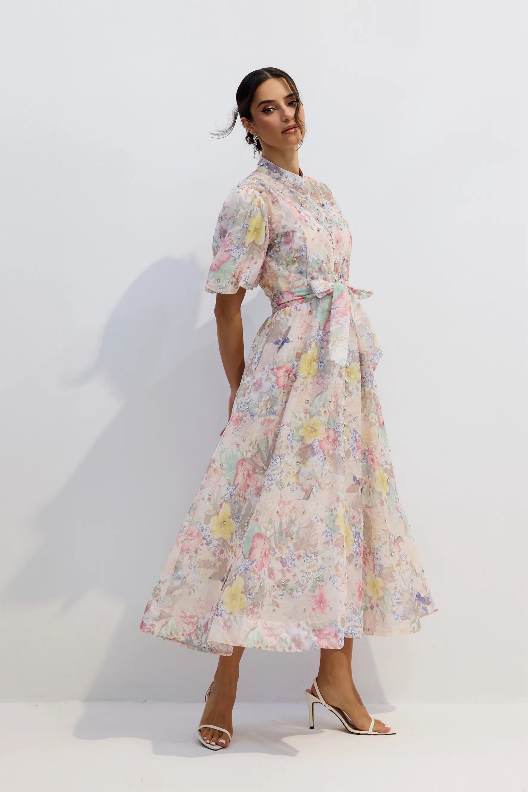 Serene - Floral Print Maxi Dress