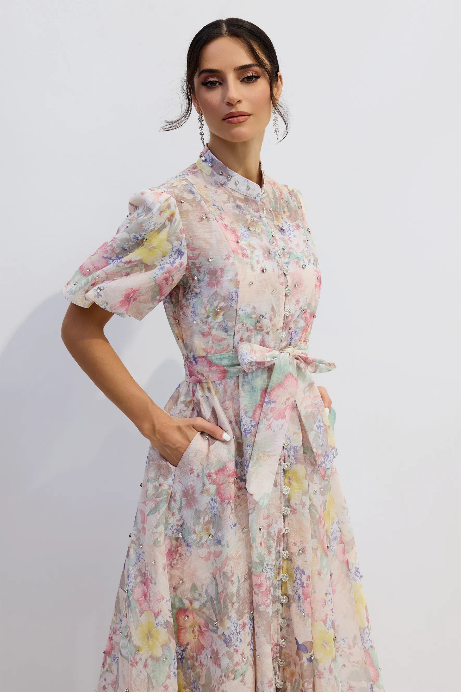 Serene - Floral Print Maxi Dress
