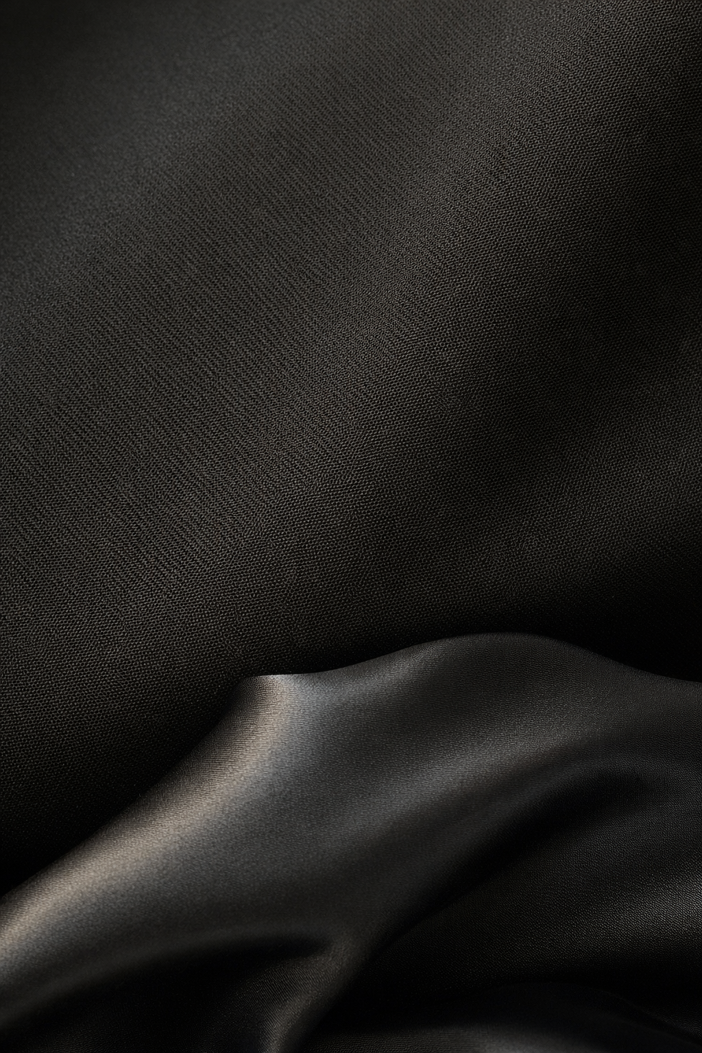 Noir Ruffle Black Mini Dress