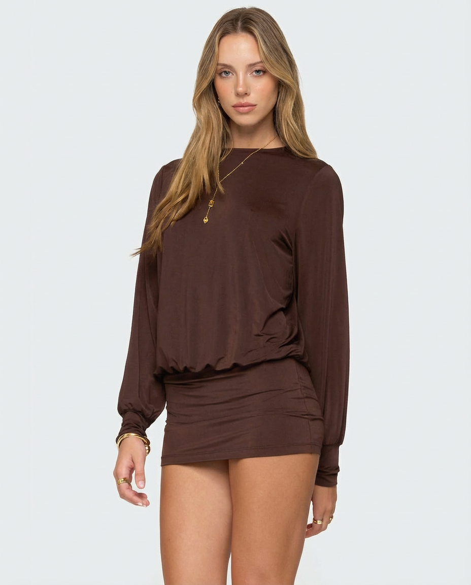 Noa Long Sleeve Mini Dress