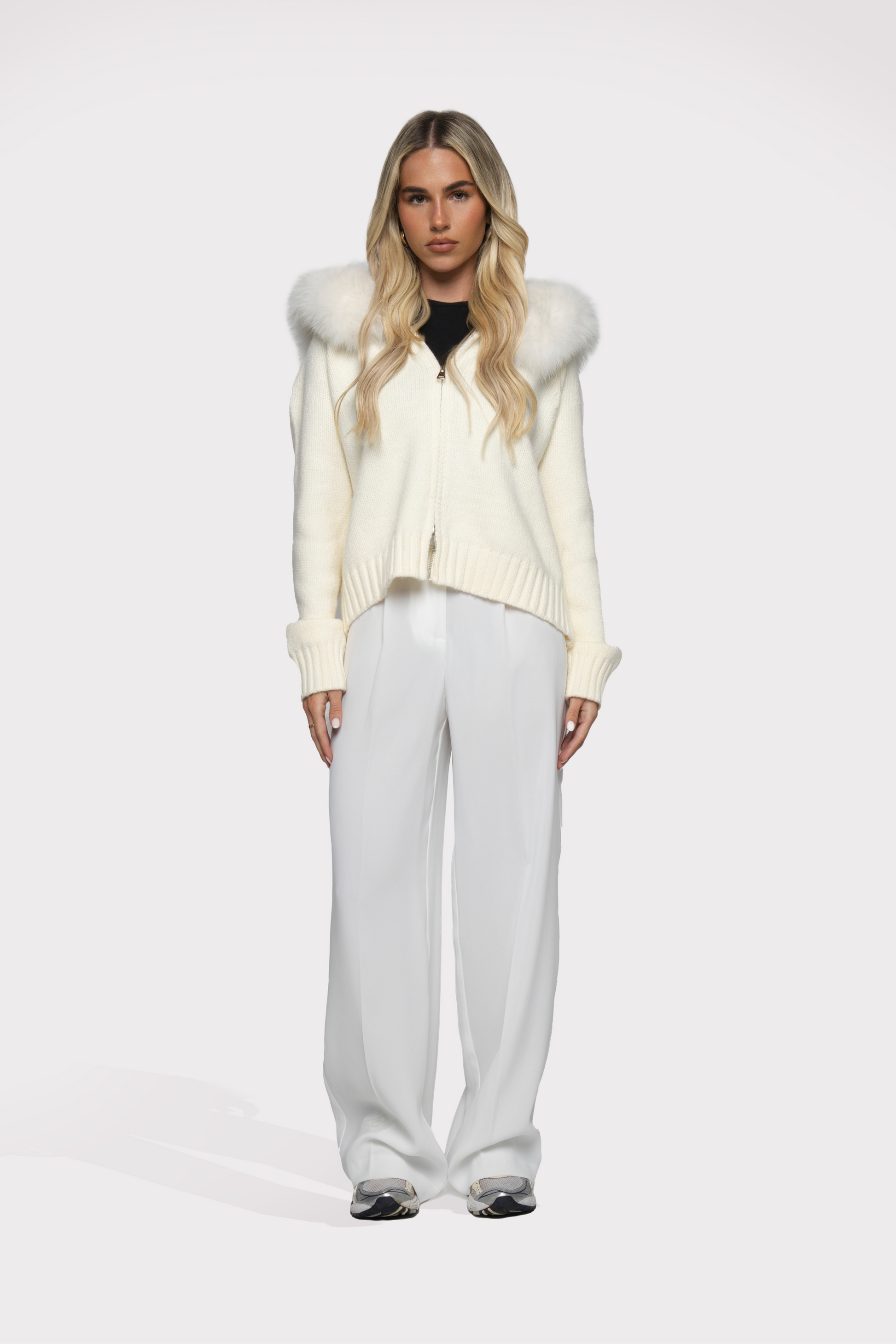 The d'Ampezzo Cardigan - White