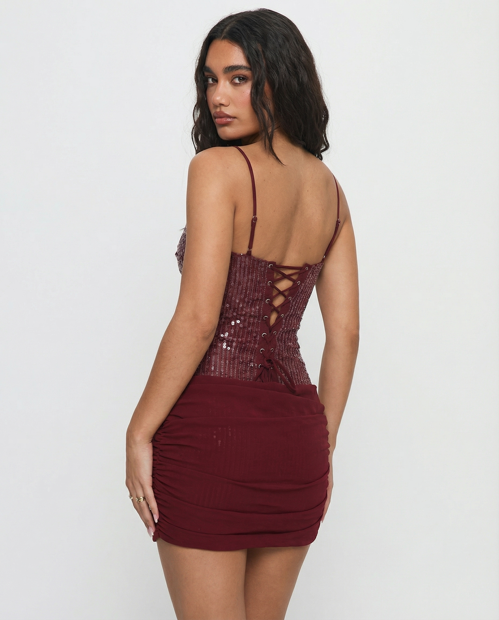 The Lumina Sequin Mini Dress