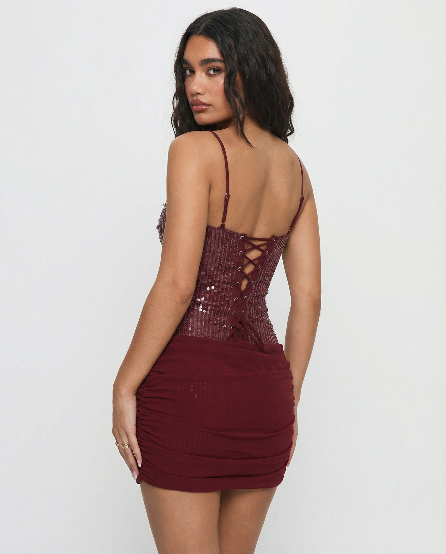 The Lumina Sequin Mini Dress