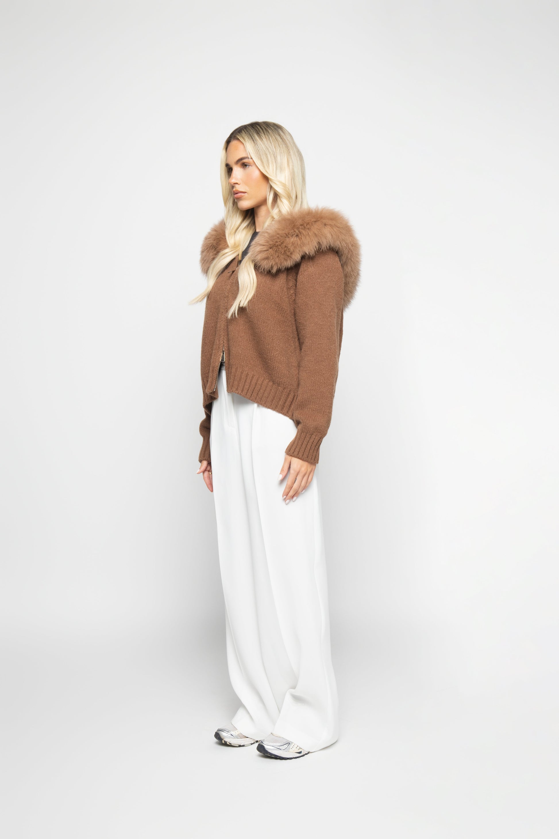 The d'Ampezzo Cardigan - Brown