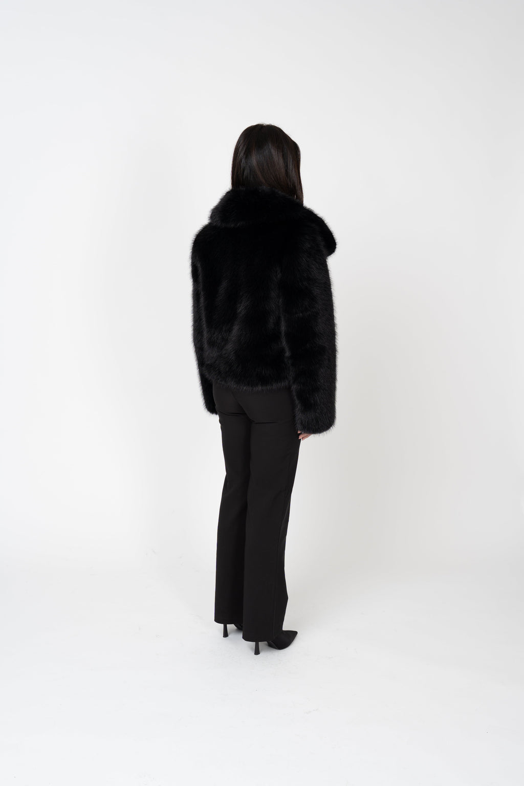 Ophelia Faux Fur Jacket - Black