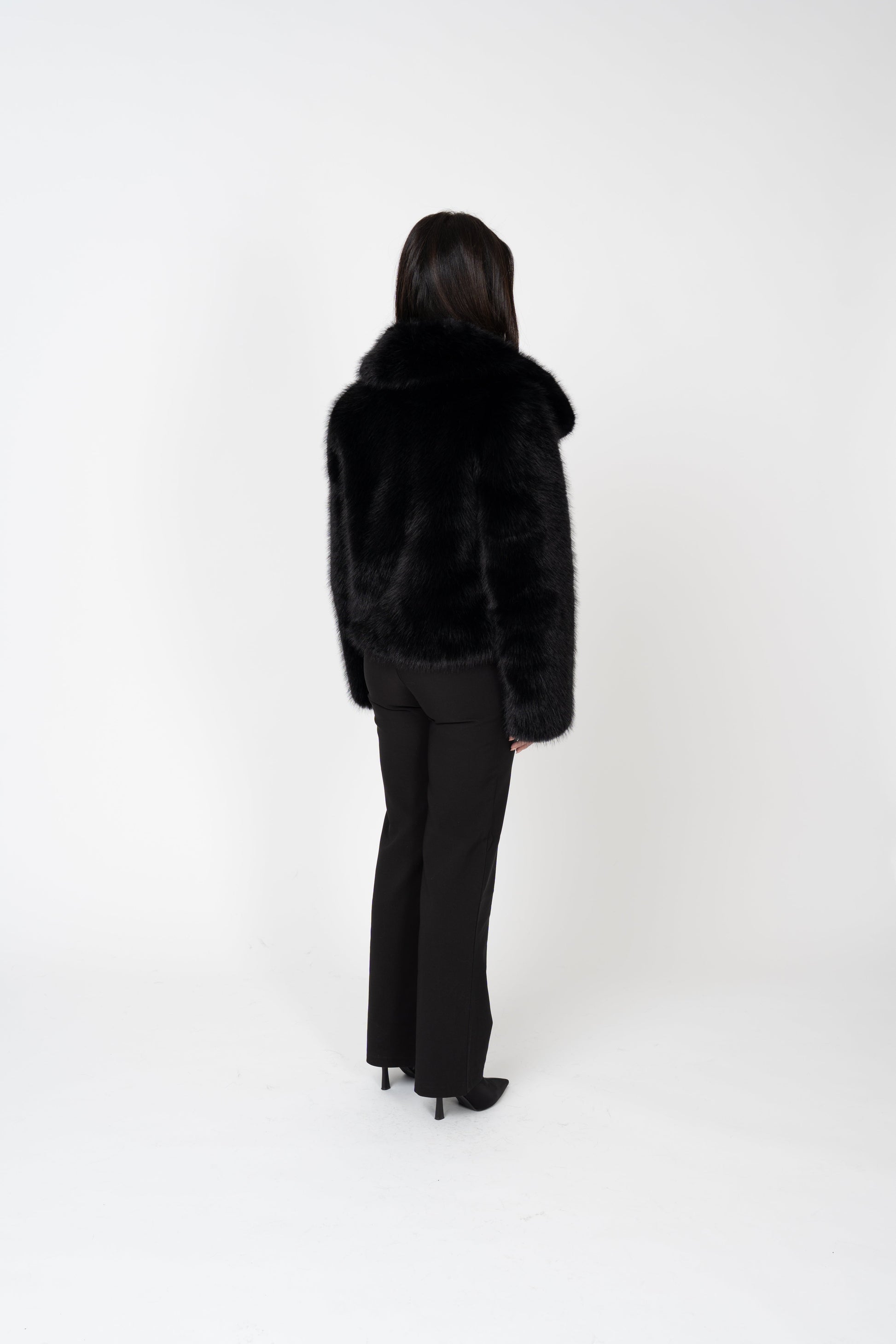 Ophelia Faux Fur Jacket - Black