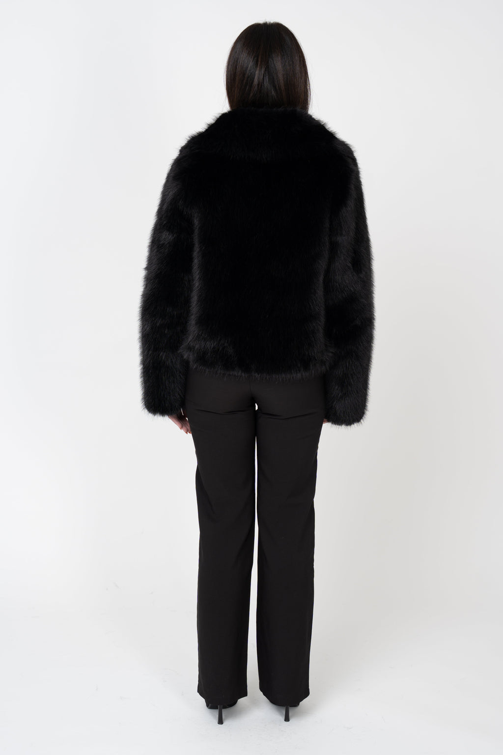 Ophelia Faux Fur Jacket - Black