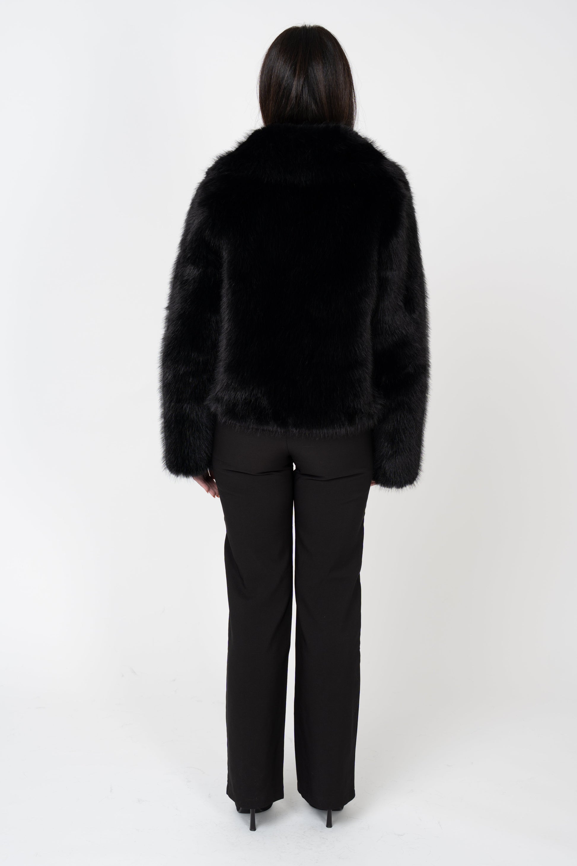 Ophelia Faux Fur Jacket - Black