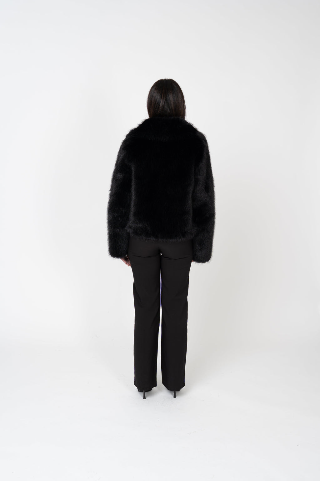 Ophelia Faux Fur Jacket - Black