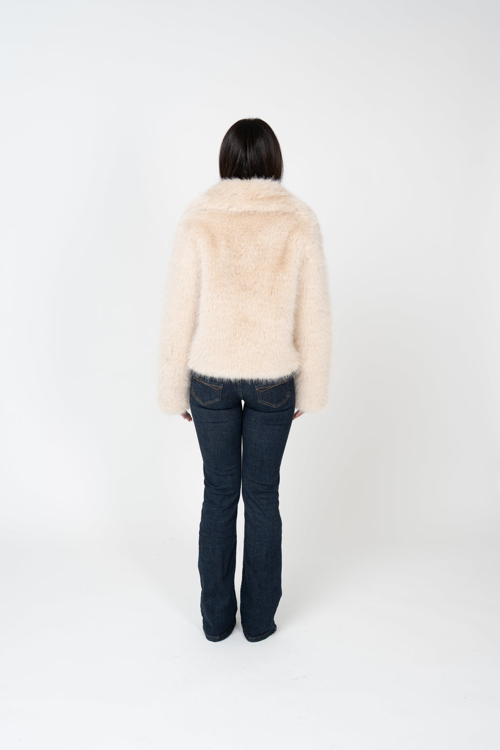 Ophelia Faux Fur Jacket - White