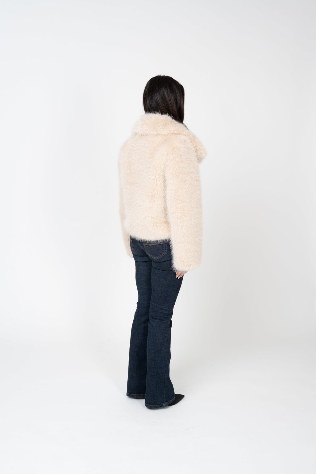Ophelia Faux Fur Jacket - White