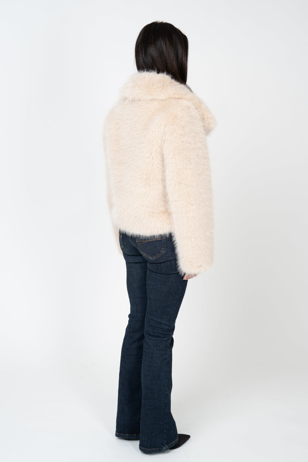 Ophelia Faux Fur Jacket - White
