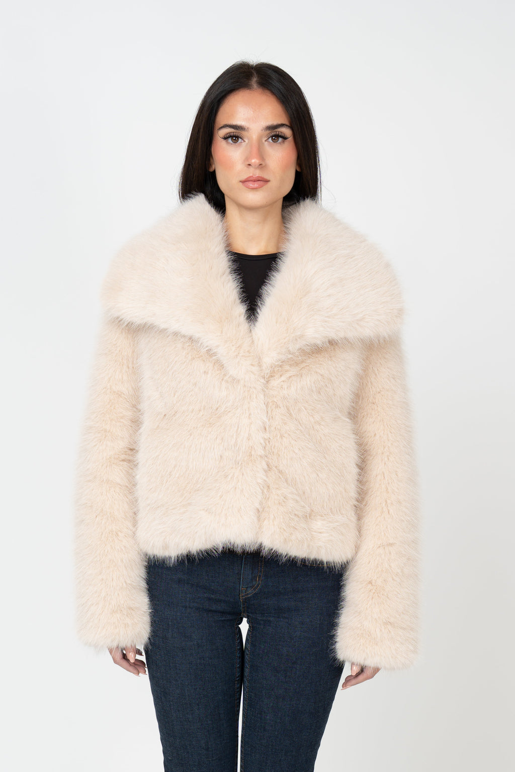 Ophelia Faux Fur Jacket - White