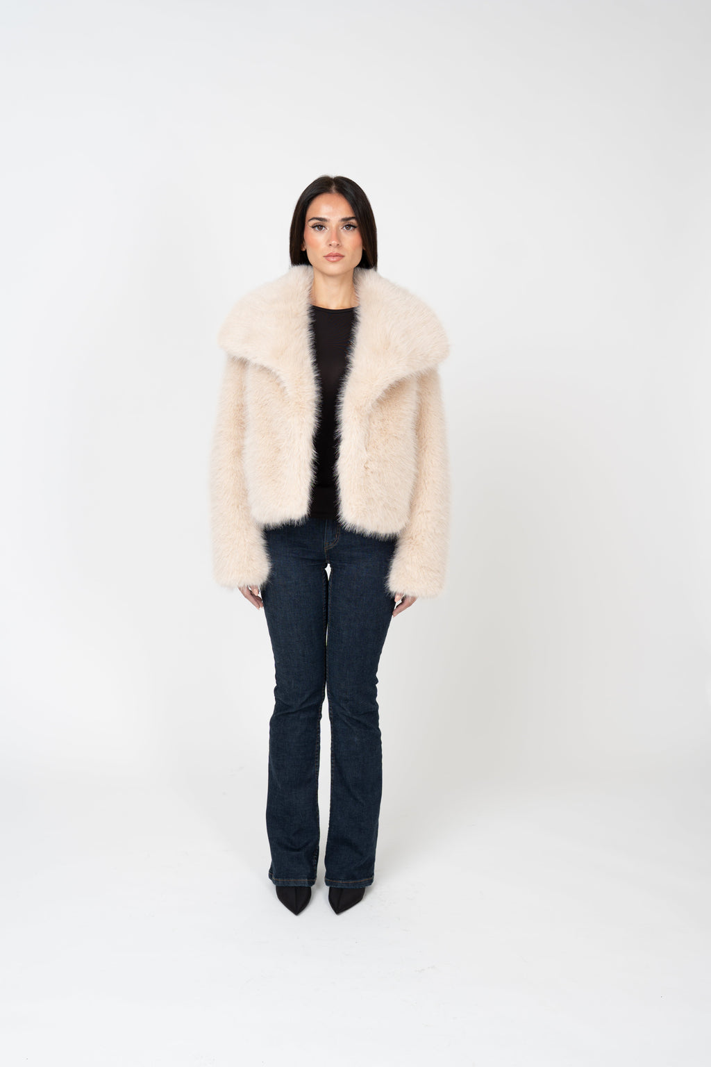 Ophelia Faux Fur Jacket - White