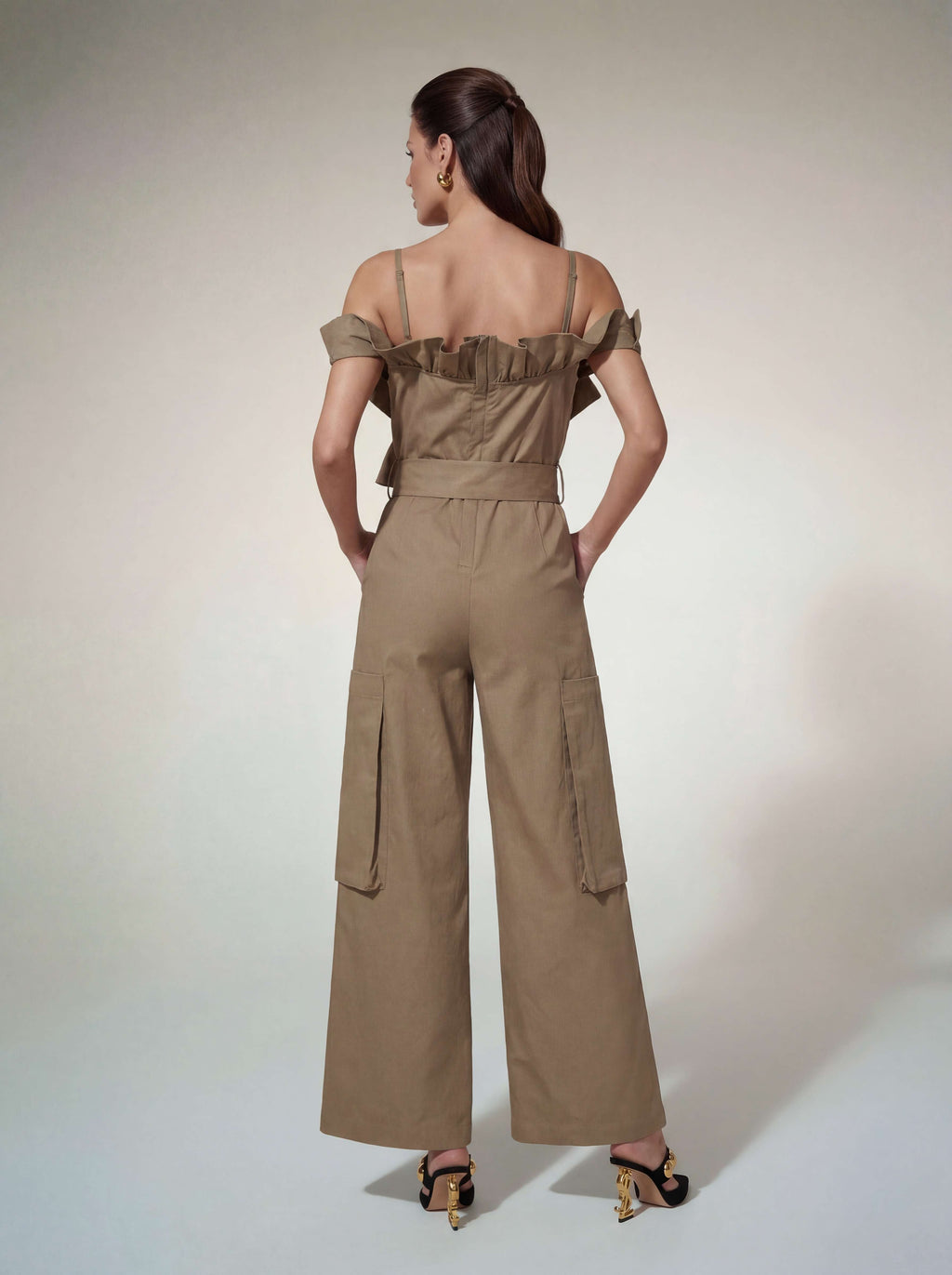 Antares Spaghetti Tie Up Jumpsuit
